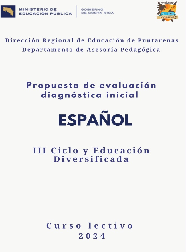 Propuesta de evaluación diagnóstica inicial en la asignatura de Español. III Ciclo y diversificada